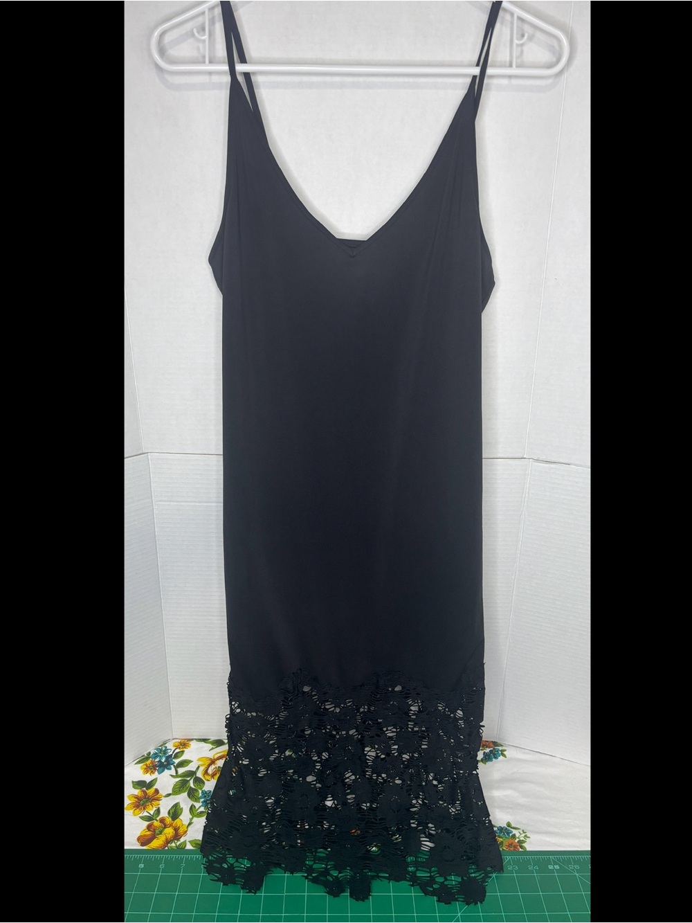Intimately Free People Full Slip Womens Lace Hem Spaghetti Strap Festival Dress
